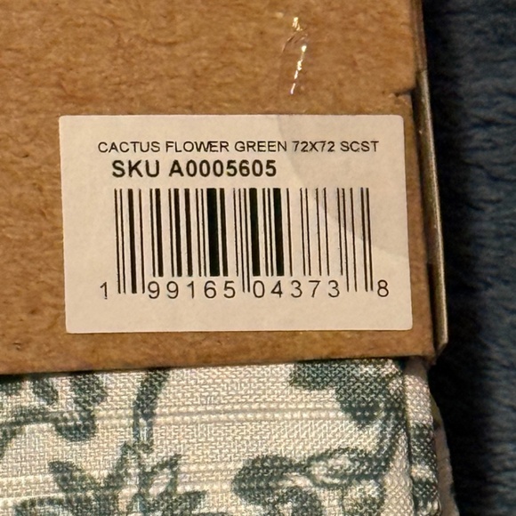 Wrangler Cactus Flower Green Shower Curtain Set Country Western NEW - Picture 5 of 5